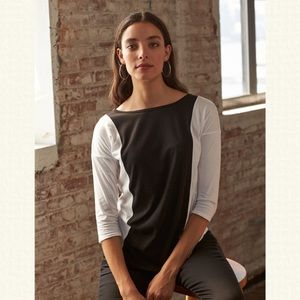 Color Block 3/4 Sleeve T